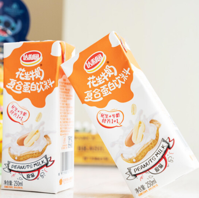 折11元盒2655元达利园花生牛奶原味250ml24盒