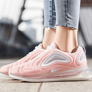 Nike耐克 Air Max 720全掌大气垫跑步鞋 珊瑚红