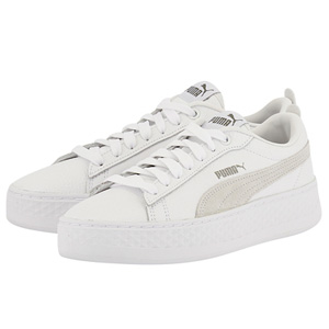 puma彪马smashplatform女款厚底小白鞋