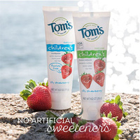 Tom's of Maine汤姆小屋 儿童草莓味防蛀牙膏 144g*3支