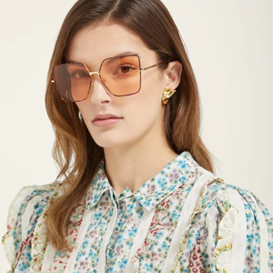 GUCCI Oversized square tortoiseshell-acetate sunglasses