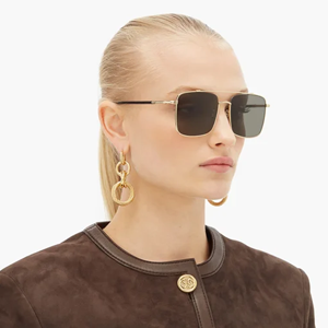 GUCCI Square metal aviator sunglasses