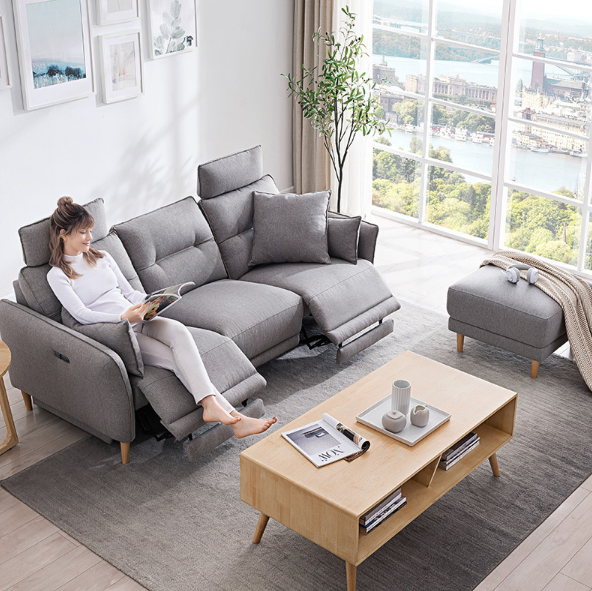 绝对值2999元包邮芝华仕s50316m头等舱功能电动沙发三人位脚踏