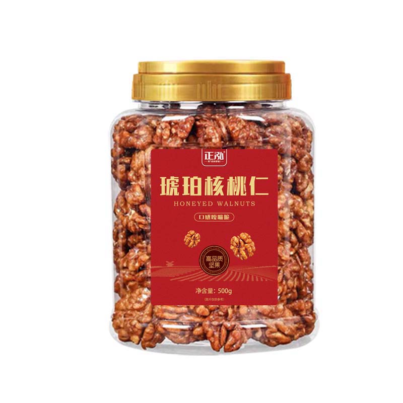 正泓琥珀核桃仁500g净重罐装