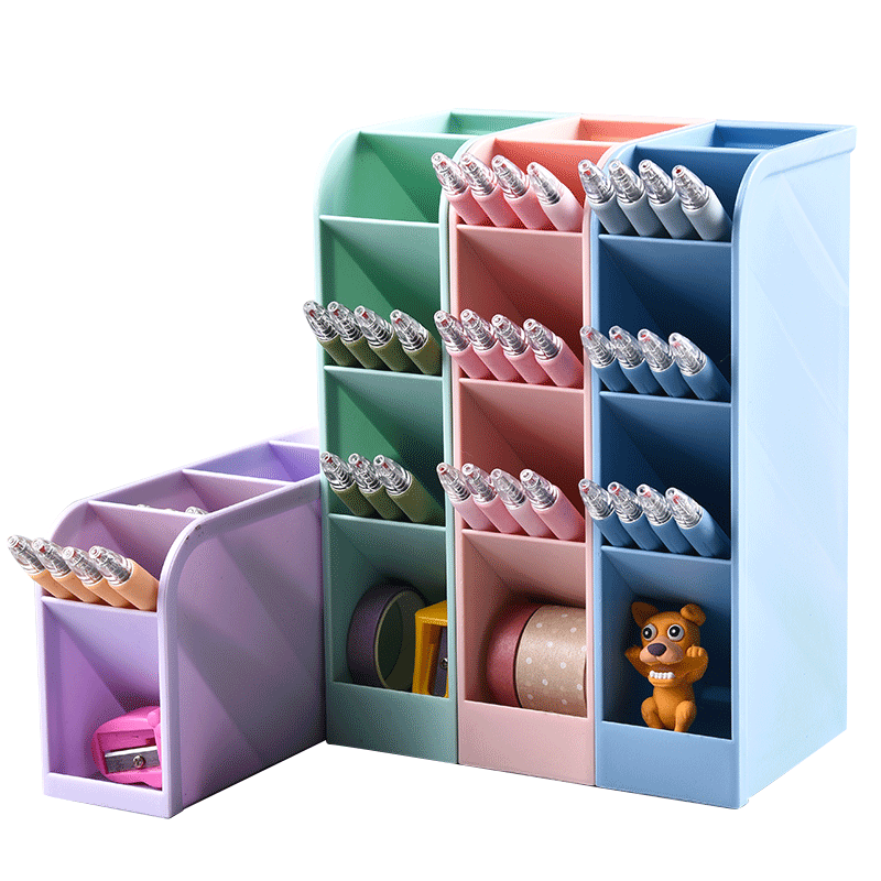 【开群必备】北欧个性透明文具收纳盒