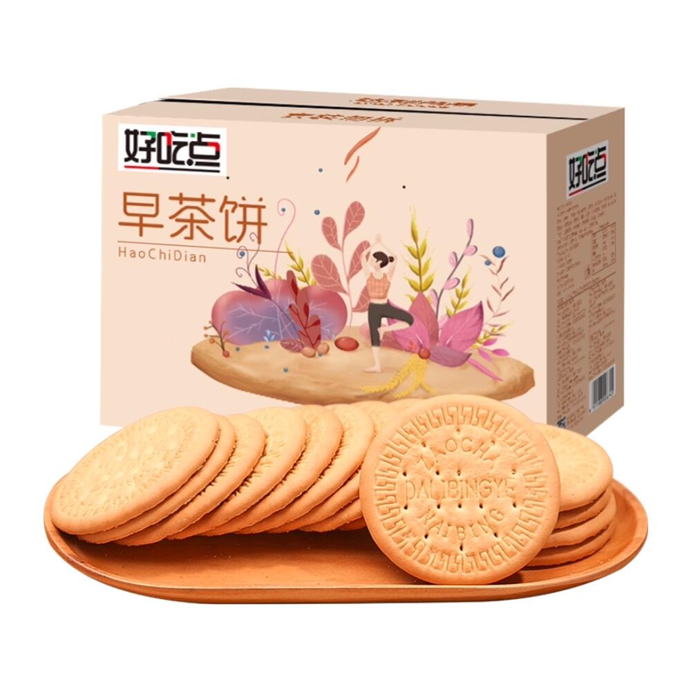 『家庭量贩』好吃点饼干达利园早茶饼800g
