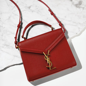 SAINT LAURENT Cassandra 迷你款 红金配色荔枝皮单肩包 SAINT LAURENT Cassandra 迷你款 红金配色荔枝皮单肩包