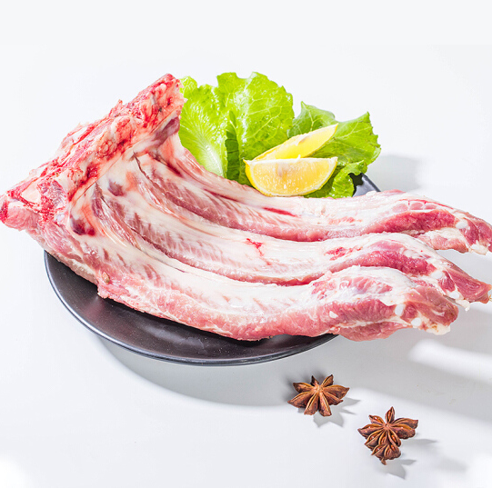 5元/斤】114元包邮!渔味美 新鲜土猪排骨 2斤*2件