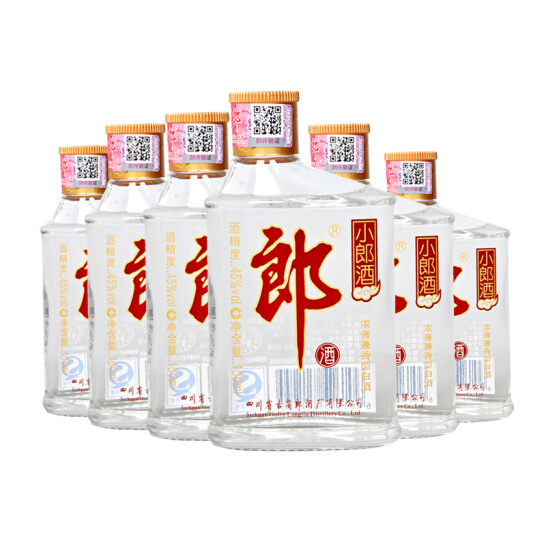 198元包郵郎酒小郎酒45度兼香型小酒100ml6瓶3件