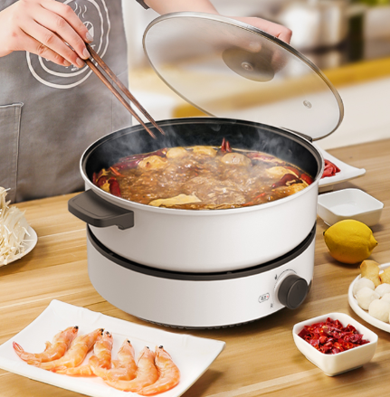 美的 多功能料理锅4l 电磁炉 赠送木铲 汤勺
