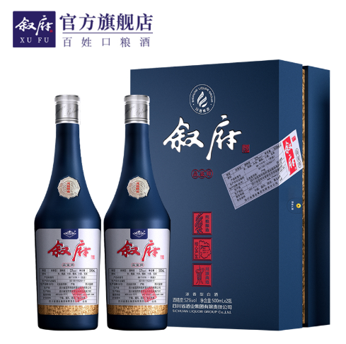 【新低】249元包邮！叙府 品鉴师 52°浓香型白酒500mL*2瓶 礼盒装