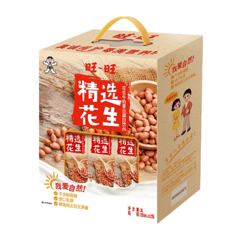 4731元包邮旺旺花生牛奶250ml12盒4件