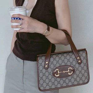 Gucci Horsebit 1955经典棕色手提包 Gucci Horsebit 1955经典棕色手提包