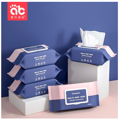 23.9元包邮！【爱贝迪拉】婴儿湿巾80抽*5包