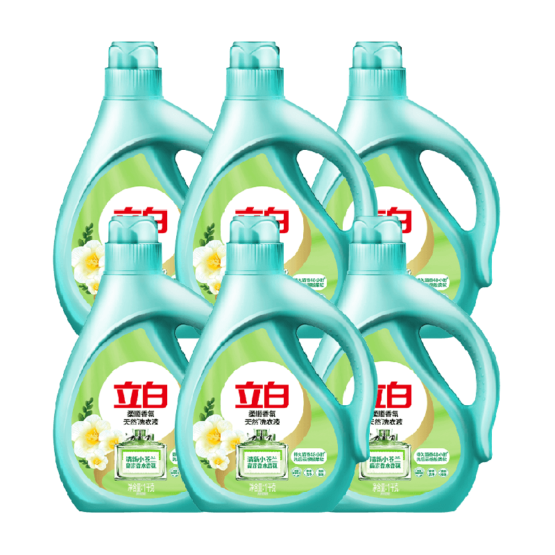 立白洗衣液柔顺香氛洗衣液1kg*6瓶