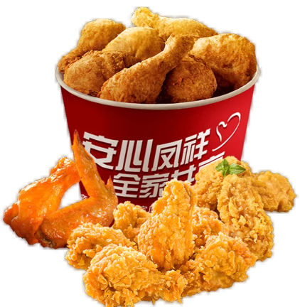 748元包邮凤祥食品全翅炸鸡桶135kg2件