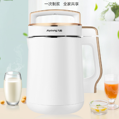 379元包邮！九阳 DJ16E 家用全自动免滤智能豆浆机 1.6L