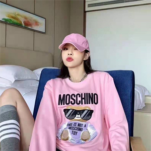 MOSCHINO 眼镜熊粉色卫衣 MOSCHINO 眼镜熊粉色卫衣