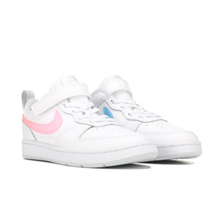 Big 3码有货!NIKE Court Borough Low 2白蓝粉鸳鸯中童款板鞋 Big 3码有货!NIKE Court Borough Low 2白蓝粉鸳鸯中童款板鞋
