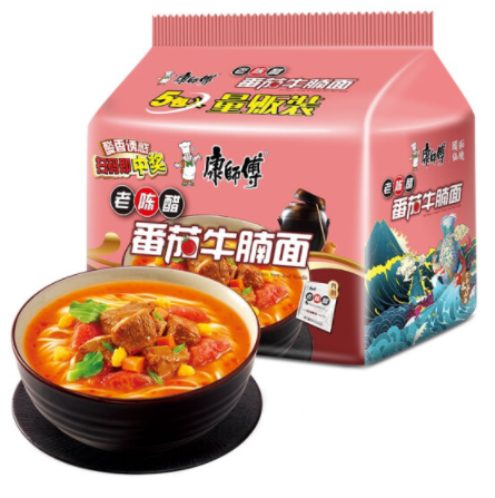 部分地区有货5283元康师傅番茄牛腩面方便面5包7件