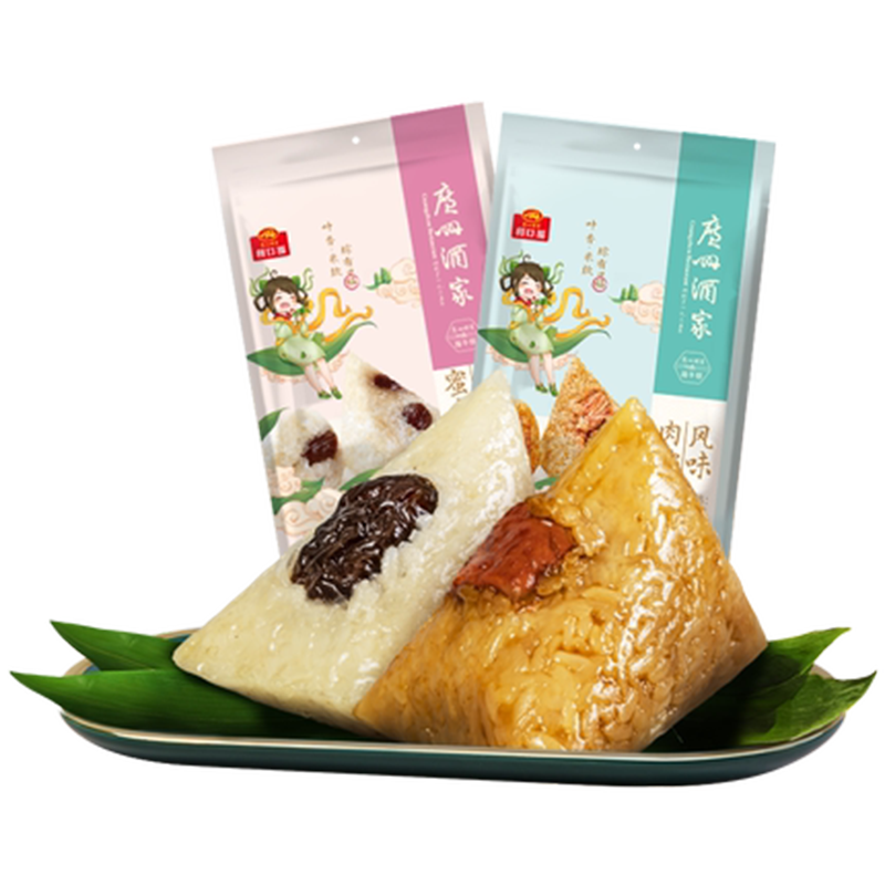 【广州酒家】豆沙蜜枣肉粽100g*4只