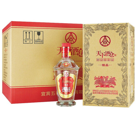 168元包邮！五粮液 浓香型白酒 52度 500ml*6瓶