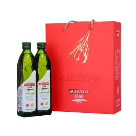 64元包邮！西班牙原瓶进口 品利 特级初榨橄榄油 500ml*2瓶