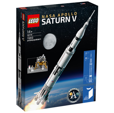 【20点】659元包邮！乐高 NASA阿波罗计划 土星5号运载火箭