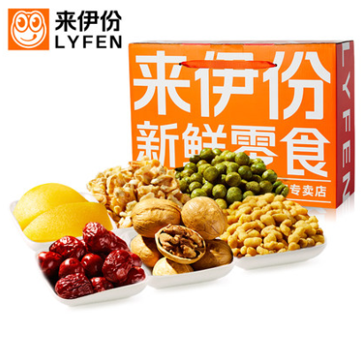 29.9元包邮！来伊份 坚果礼盒1403g