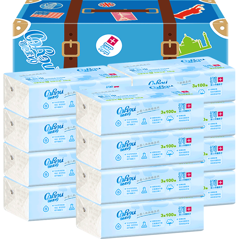 买一送一可心柔婴儿柔纸巾12包