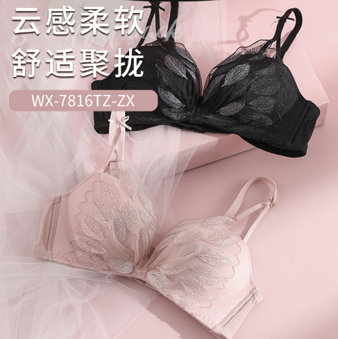 59.8元包邮！六只兔子 聚拢无钢圈性感内衣内裤 2套 多款