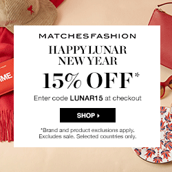 Matchesfashion亚太官网春节85折促销 Matchesfashion亚太官网春节85折促销