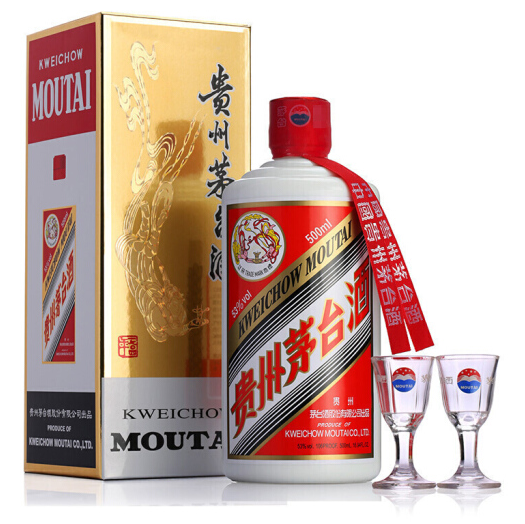 【除夕抢购】1499元包邮！茅台 飞天 酱香型白酒53度 500ml