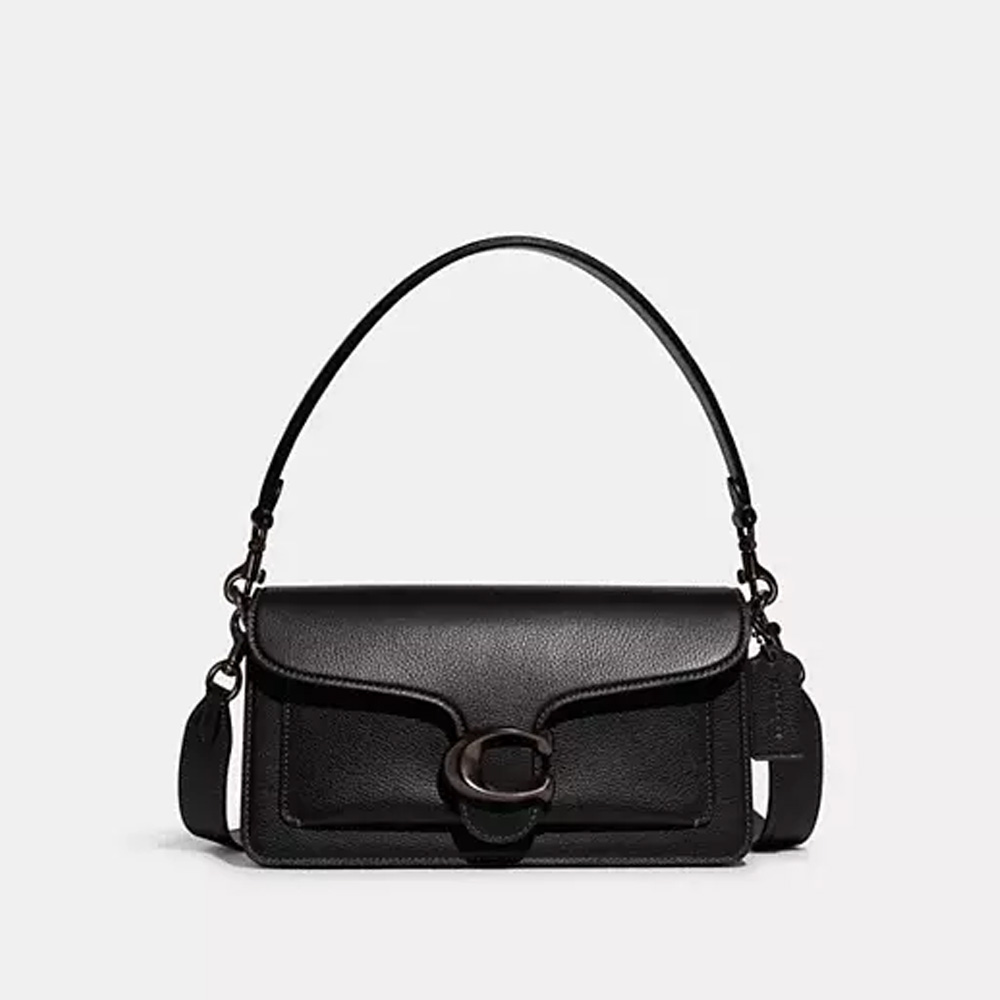 COACH Tabby 26 Black Collection Leather Shoulder Bag