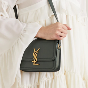 SAINT LAURENT Solferino 小号深绿色斜挎包 SAINT LAURENT Solferino 小号深绿色斜挎包
