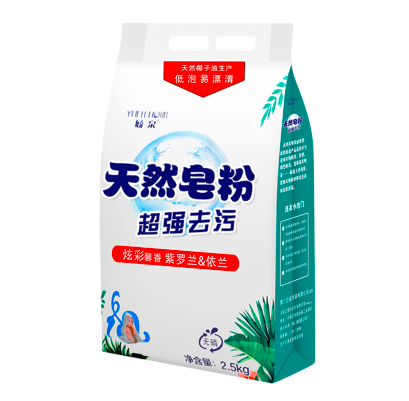 9.9元包邮！毓泉 天然皂粉洗衣粉家庭装 5斤