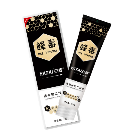 19.9元包邮！牙泰 蜂毒炎清护龈牙膏 105g*4支