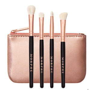 Morphe 玫瑰金系列迷你眼影刷4支套装 Morphe 玫瑰金系列迷你眼影刷4支套装