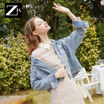 169元包邮！ZK 早春秋牛仔薄外套短款 2021年新款