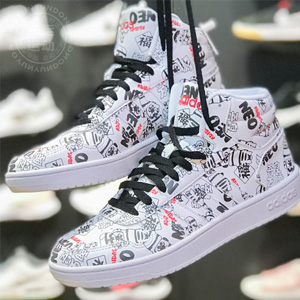 adidas21新春系列neohoops20mid吾皇万睡联名休闲运动鞋