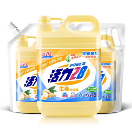 【折1元/斤】34.75元！活力28 生姜洗洁精3.28kg套装*5件
