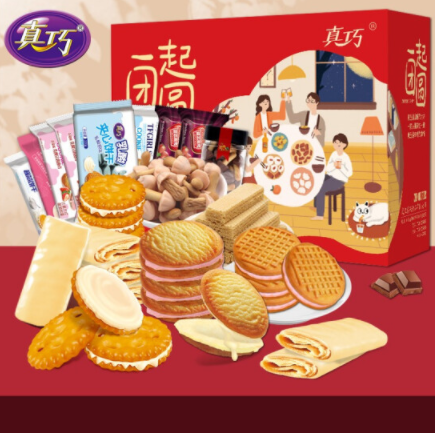 19.9元包邮！真巧 休闲食品大礼包 1140g