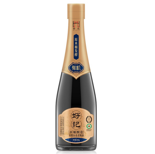 7.93元包邮！好记 有机 木桶酿造 老酱油 590g