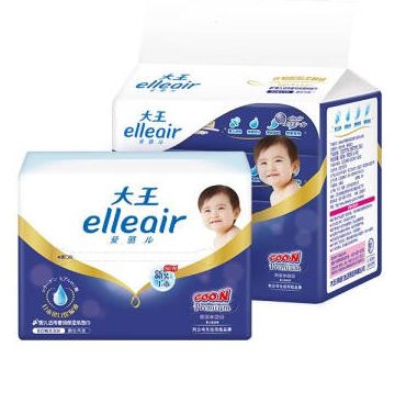 17.98元！大王 爱璐儿elleair 婴儿适用奢润保湿面巾纸40抽*12包