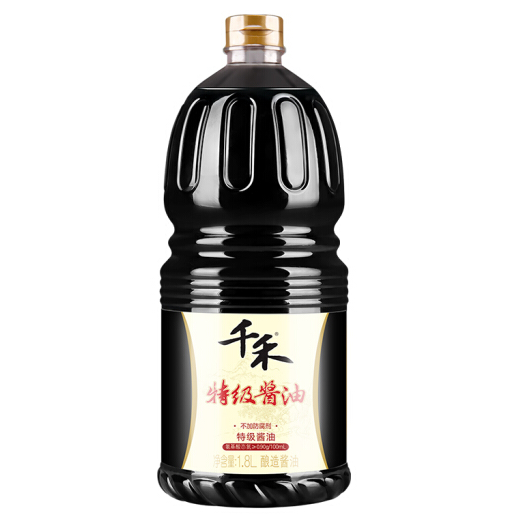 19.9元！千禾 酱油 特级头道生抽 酿造酱油1.8L*3件