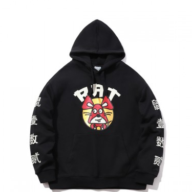 91元包邮！李宁 情侣款鼠一数二国潮卫衣