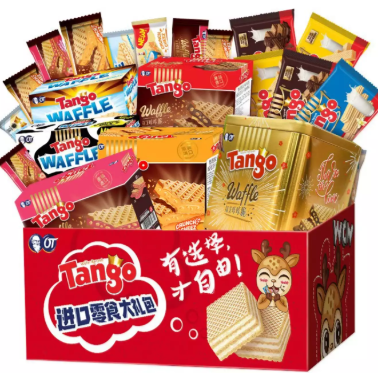 29.85元！印尼进口 Tango威化饼干 混合饼干礼盒1225g*3件