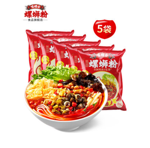 29.8元包邮！嘻螺会 双倍辣螺蛳粉315g*6袋