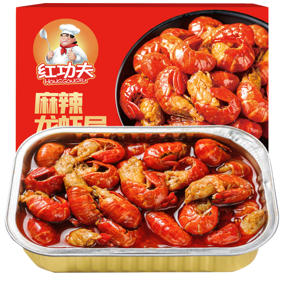 79.76元包邮！红功夫 国产麻辣小龙虾尾 250g*7件