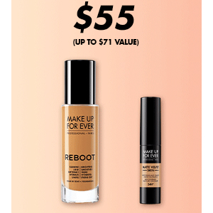 Make Up For Ever官网现有底妆搭配遮瑕直接$55促销 Make Up For Ever官网现有底妆搭配遮瑕直接$55促销